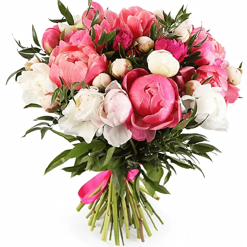 Пион микс красно-белый